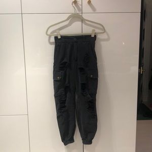LF Carmar Denim Baggy Grinded Cargo Pant